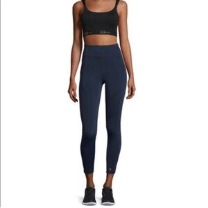 Aurum High Rise Performance Leggings Navy Blue Size XXS NWOT